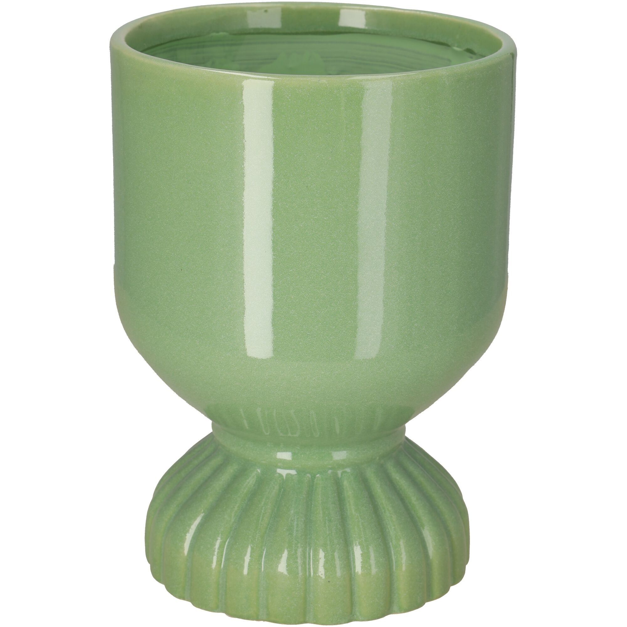 Secchio in ceramica Rötha, D10,5 cm, A16 cm, per TO9, verde