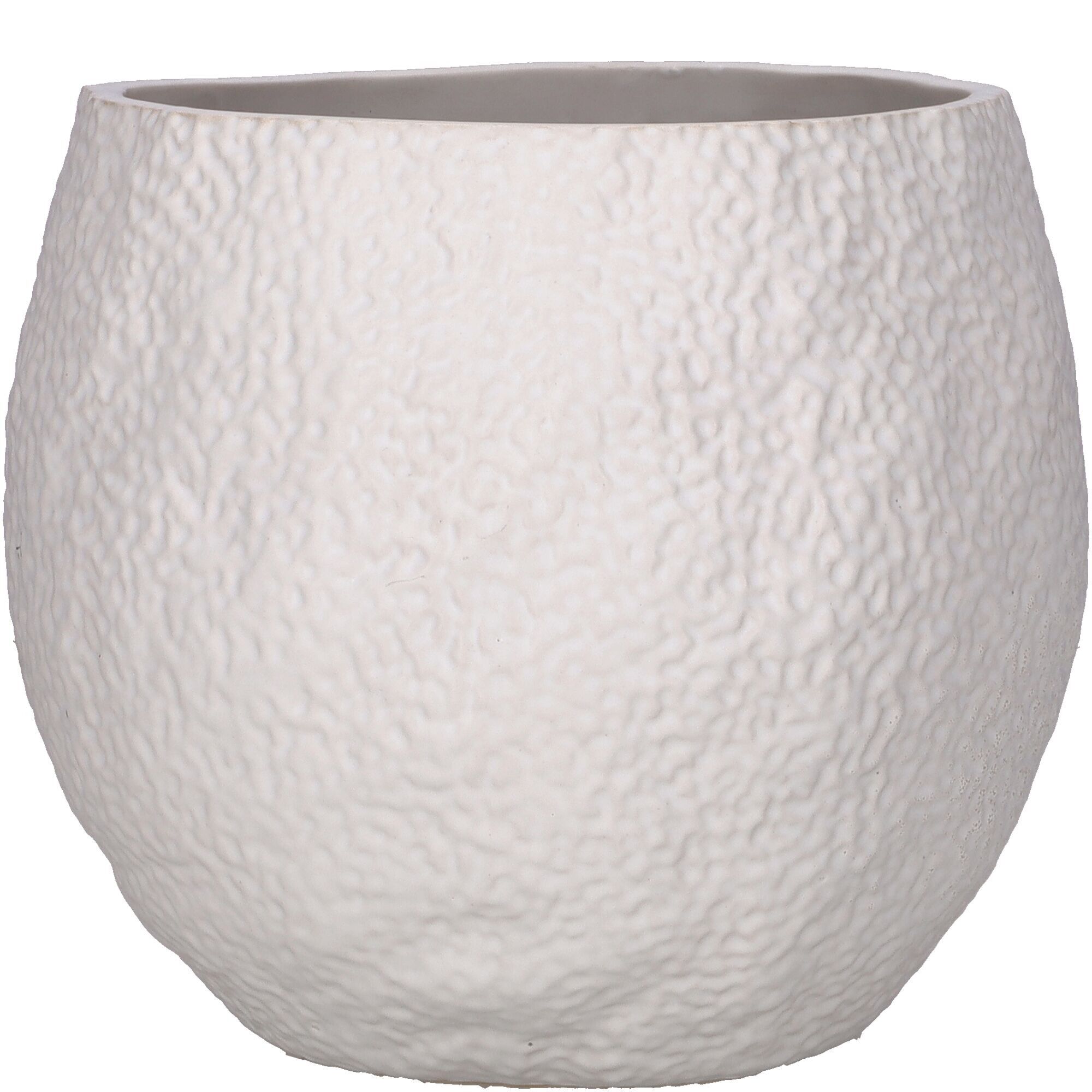 Vaso in ceramica Limonar, D18,5 cm, H16 cm, per TO14, bianco