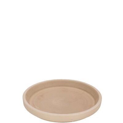 Sottobicchiere in argilla, D23,5 cm, H3,3 cm, interno D21,5 cm, granito