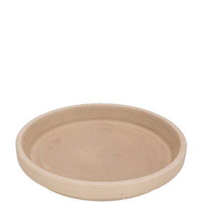 Sottobicchiere in argilla, D32 cm, H4,5 cm, interno D29,5 cm, granito