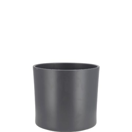Kübel Zylinder Fredo, D19cm, H17cm, innen D17,5cm, H16cm, für TO17, anthrazit matt