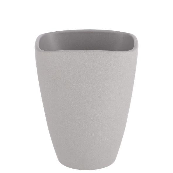 Vaso in ceramica orchidea Cielo Art, D14cm, H16cm, per orchidea TO12, struttura grigia
