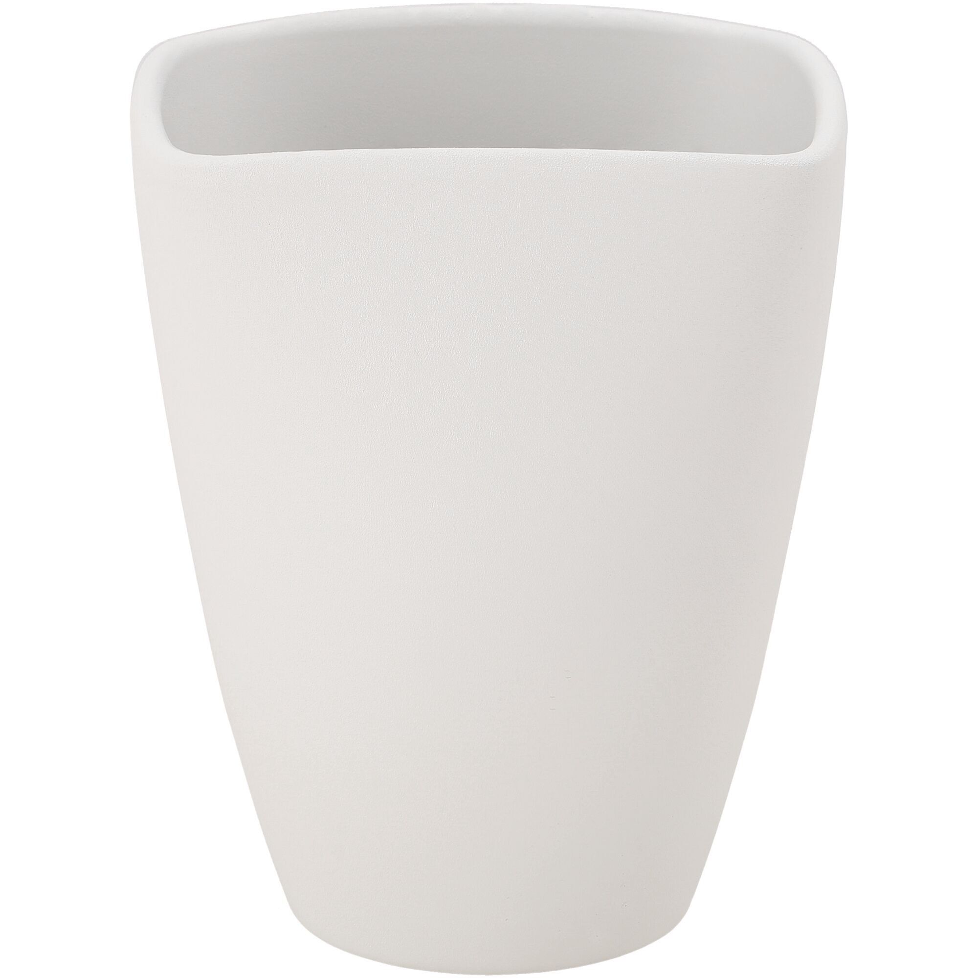 Vaso in ceramica Orchidea Cielo, D14cm, H16cm, per orchidea TO12, bianco-grigio