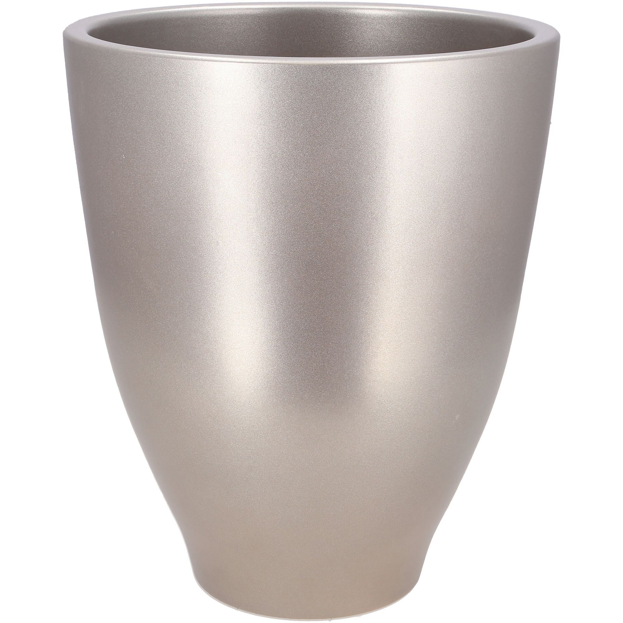 Vase en céramique Pruna, D21cm, H26cm, pour TO19, champagne mat