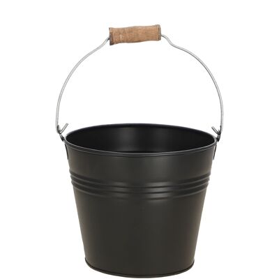 Cubo de metal Mito, D15cm, H12cm, negro