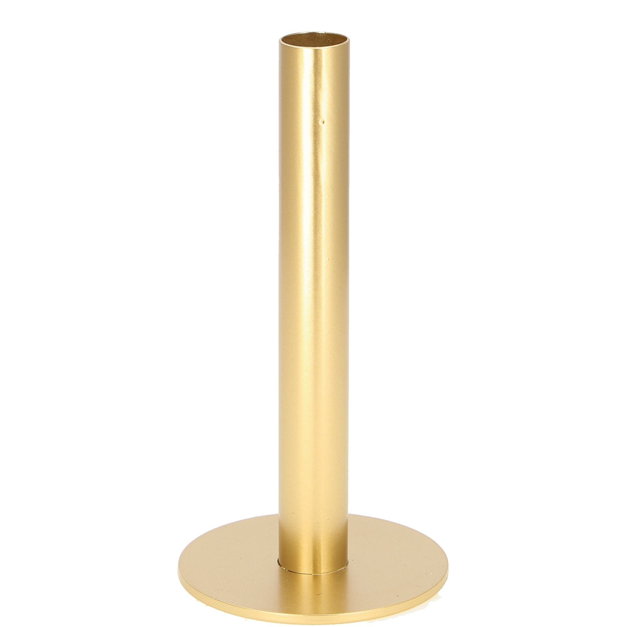 Metall Kerzenhalter Lenny, D10cm, H20cm, gold