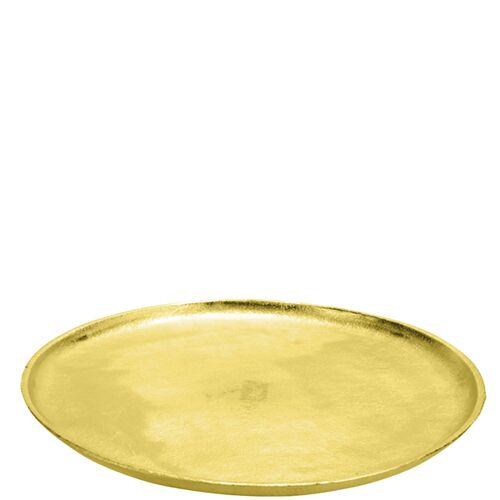Metall Tablett Silvio, D36cm, H2cm, gold