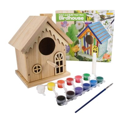 GICO bricolage kit de maison d'oiseau pour peindre filles garçons enfants cadeau artisanat ensemble pour fabriquer et concevoir vous-même bricolage-884
