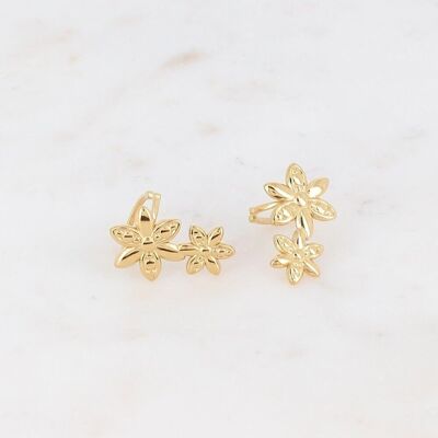 Earcuff con doppia margherita