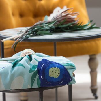 Furoshiki, emballage cadeau réutilisable en tissu motif Petit Flower 50x50 cm 5