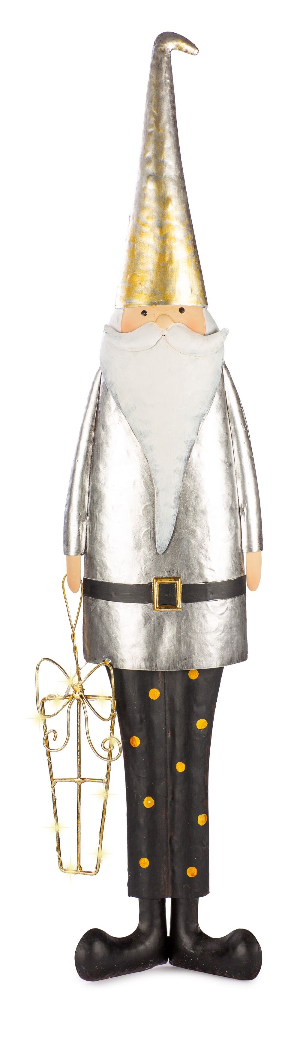 Babbo Natale con regalo LED 74 cm VE 2