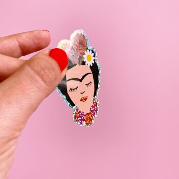 Sticker holographique - Frida Flowers 3