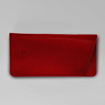 Red DAHLIA glasses case