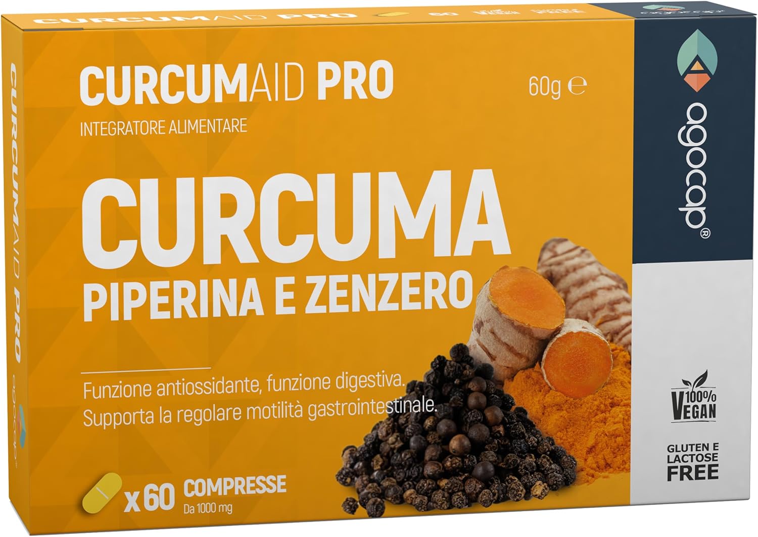 Turmeric and Piperine Curcumaid 60 tablets