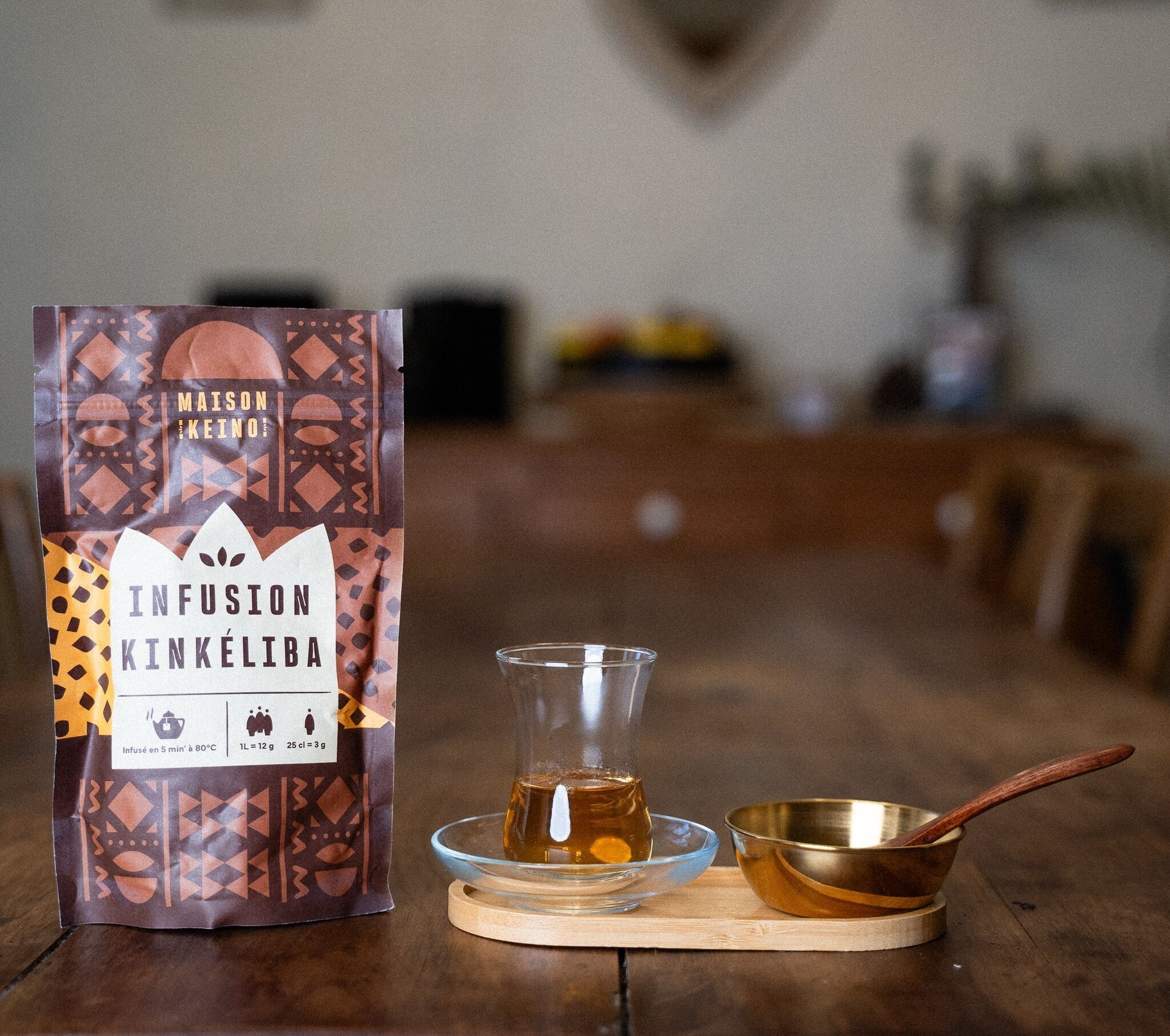 Langlebiger Kräutertee-Kinkeliba-Aufguss