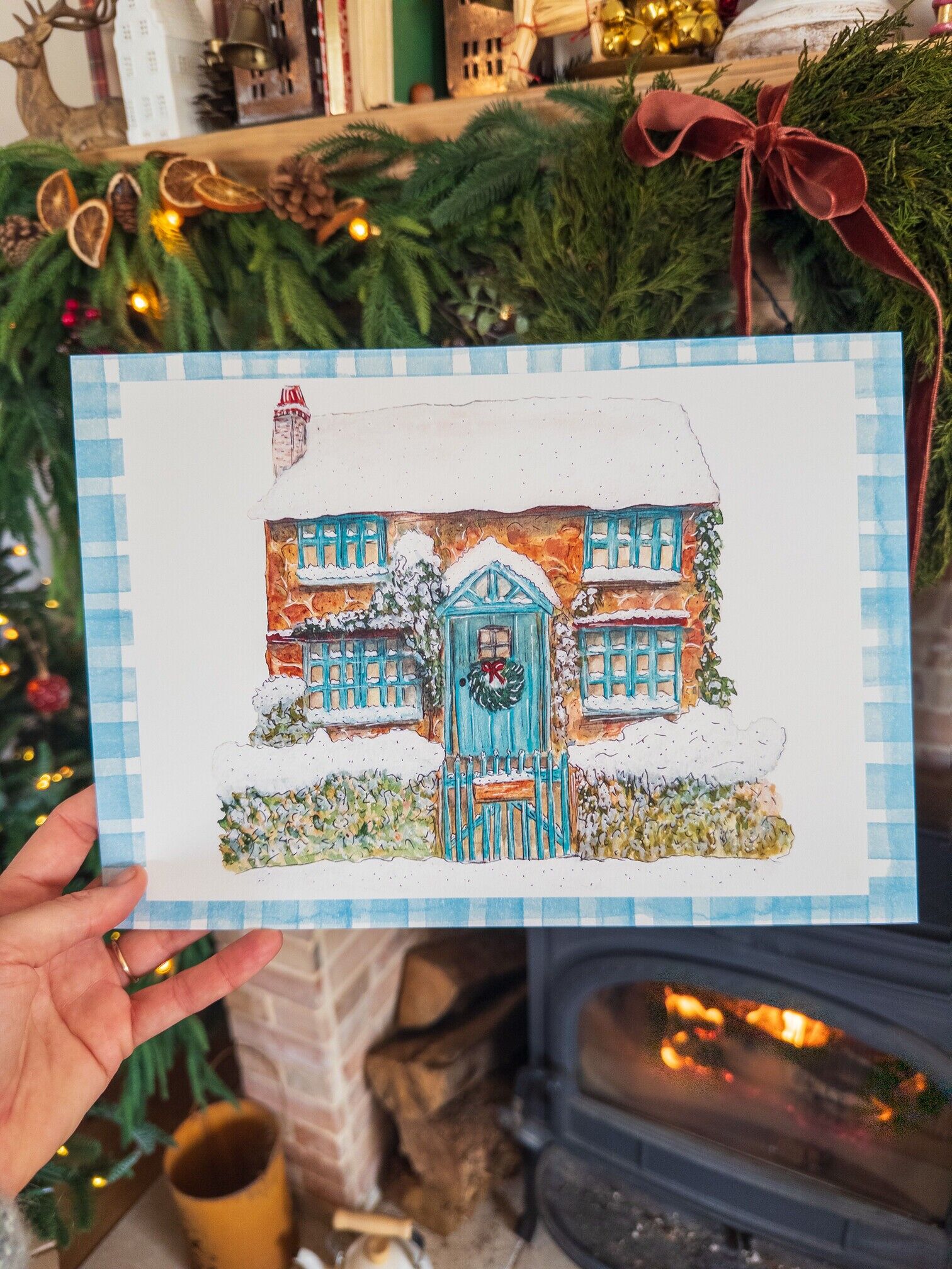 A4 Cottage-Urlaubsposter