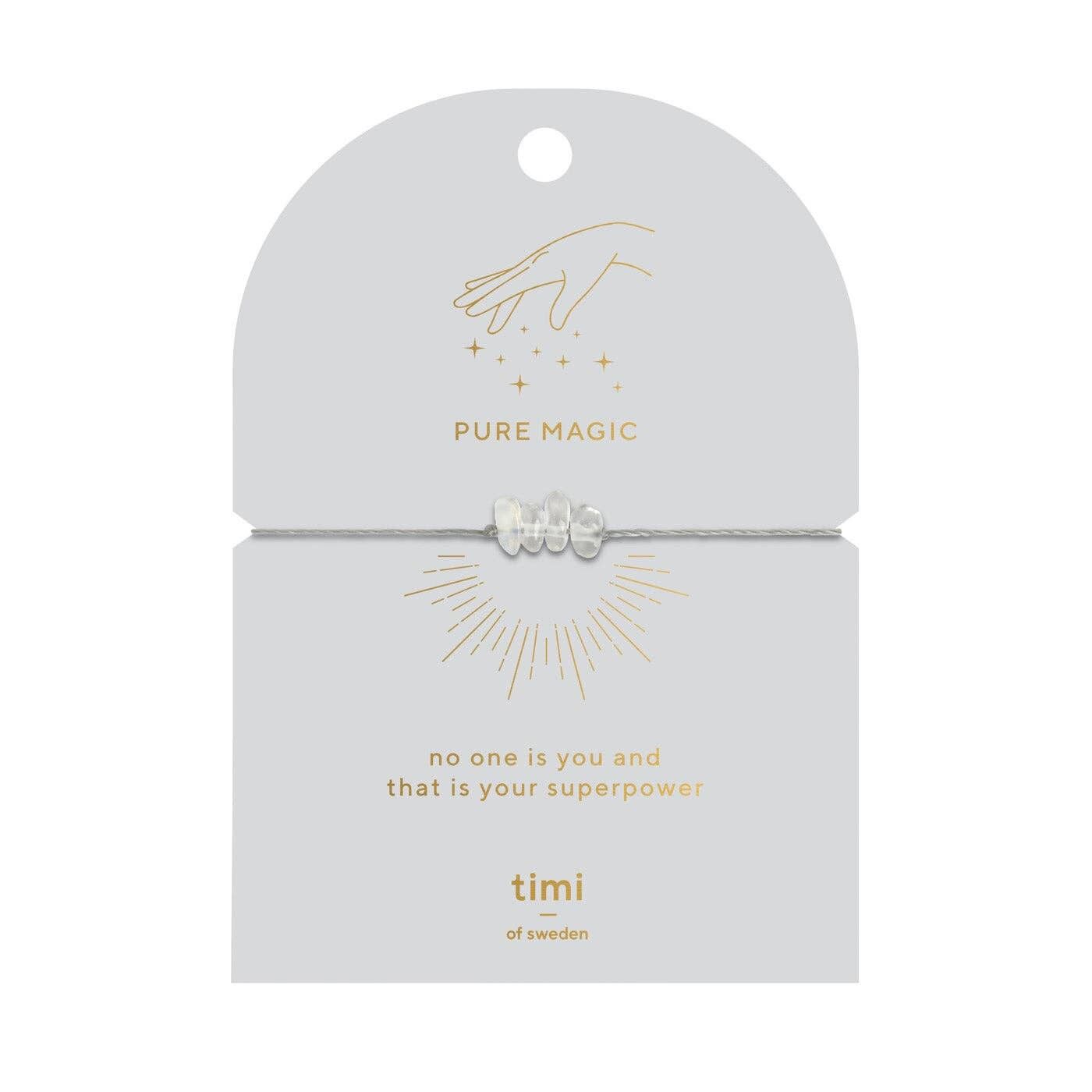 Armband mit Bergkristallsplittern