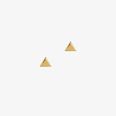 Pendientes Triángulo Dorado