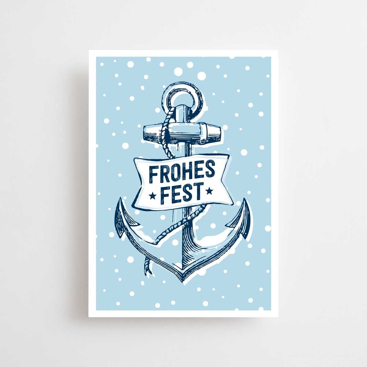 Postkarte - Anker Schnee