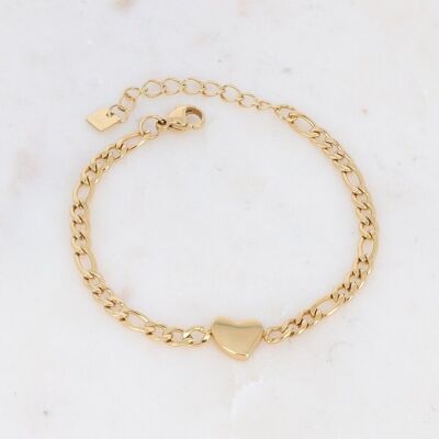 Bracciale Hans dorato - cuore