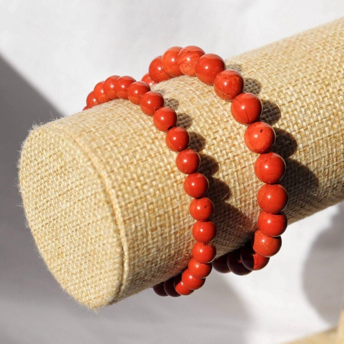 Bracciale in diaspro rosso ✦ Energia, coraggio e motivazione