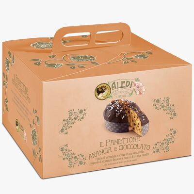 Panettone Arancia Rossa e Cioccolato Fondente Kg. 1