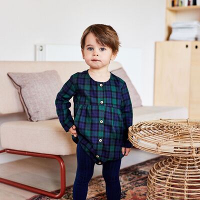 Barboteuse Griotte ##2741 Carreaux Anglais