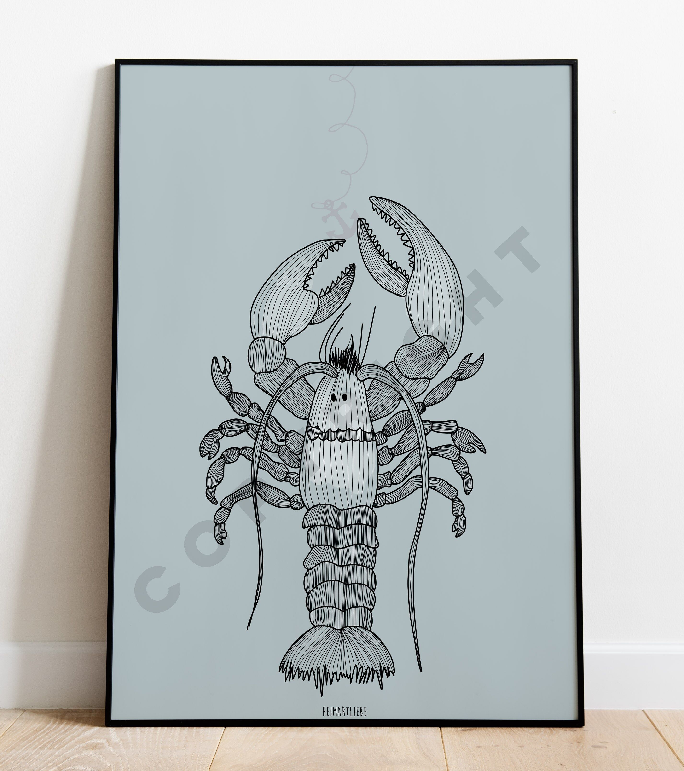 STAMPA - ARAGOSTA AZZURRO