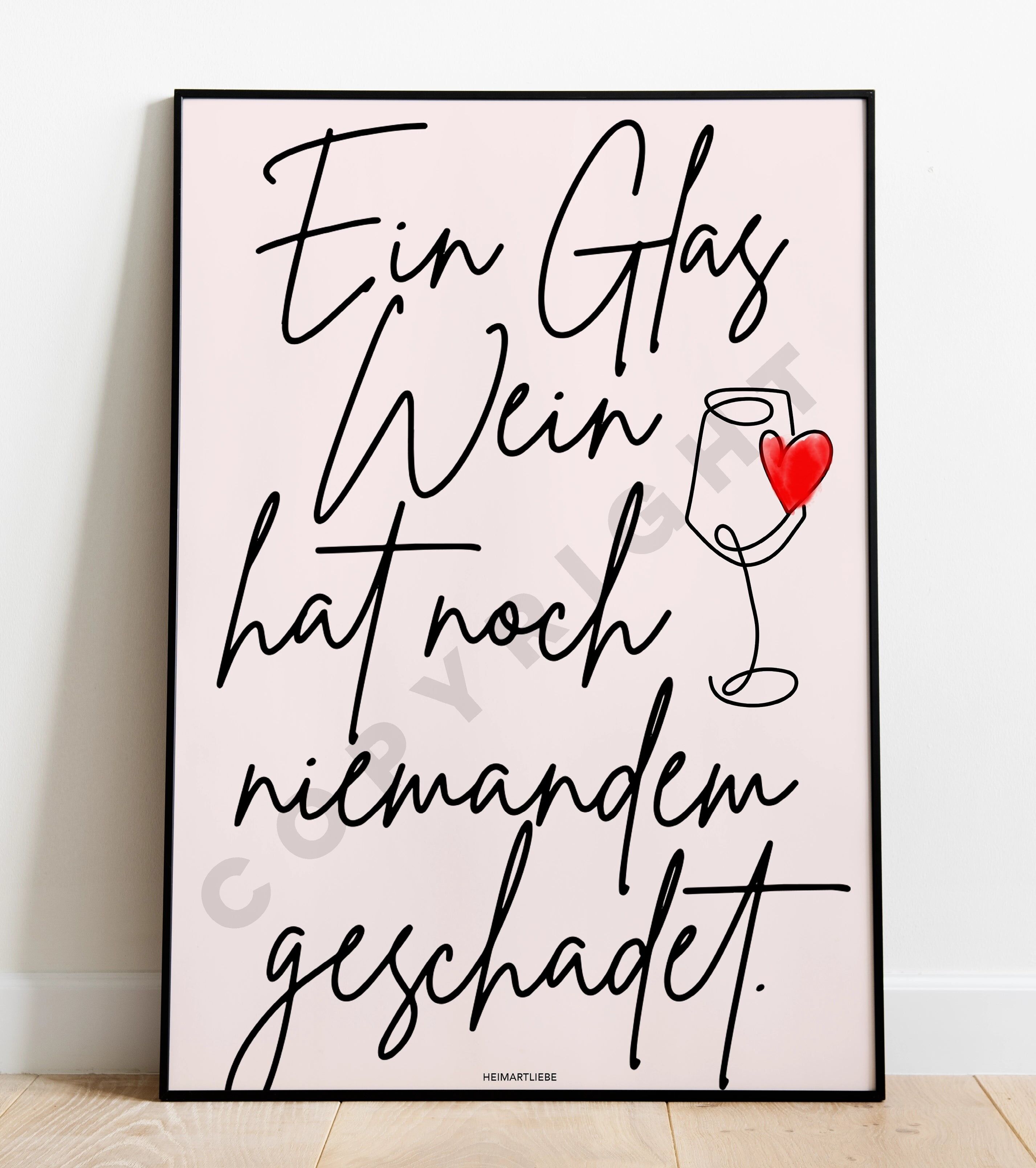 STAMPA - UN BICCHIERE DI VINO