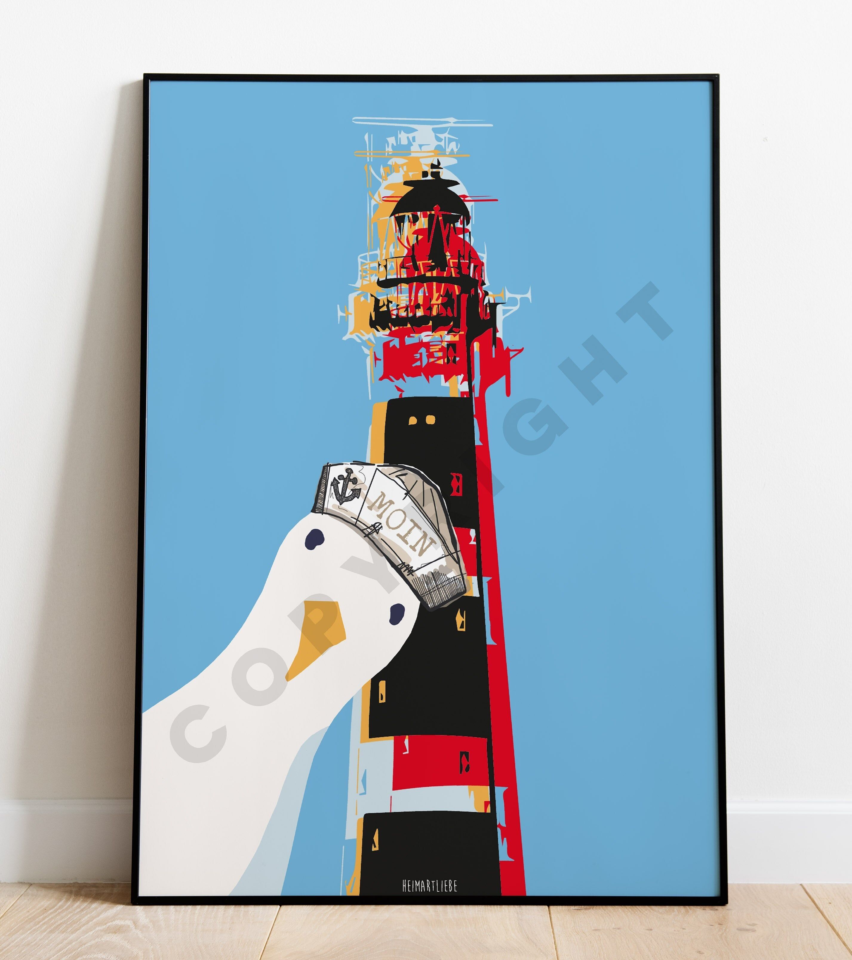 STAMPA - GABBIANO DEL FARO