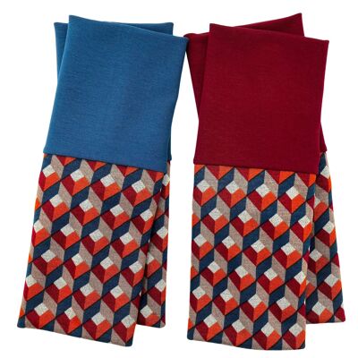 Manchettes chauffe-poignets Ponte Jersey