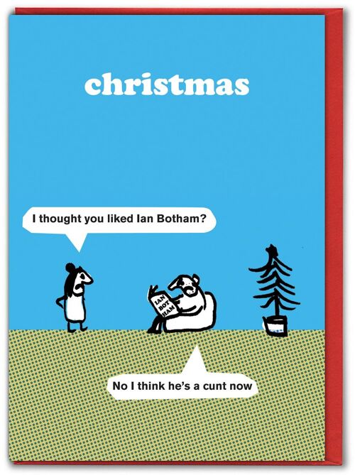 Funny Modern Toss - Ian Botham Christmas Card