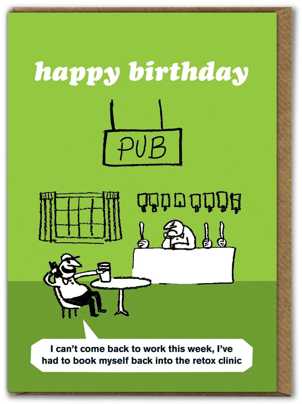 Lustige moderne Toss - Retox Clinic Grußkarte