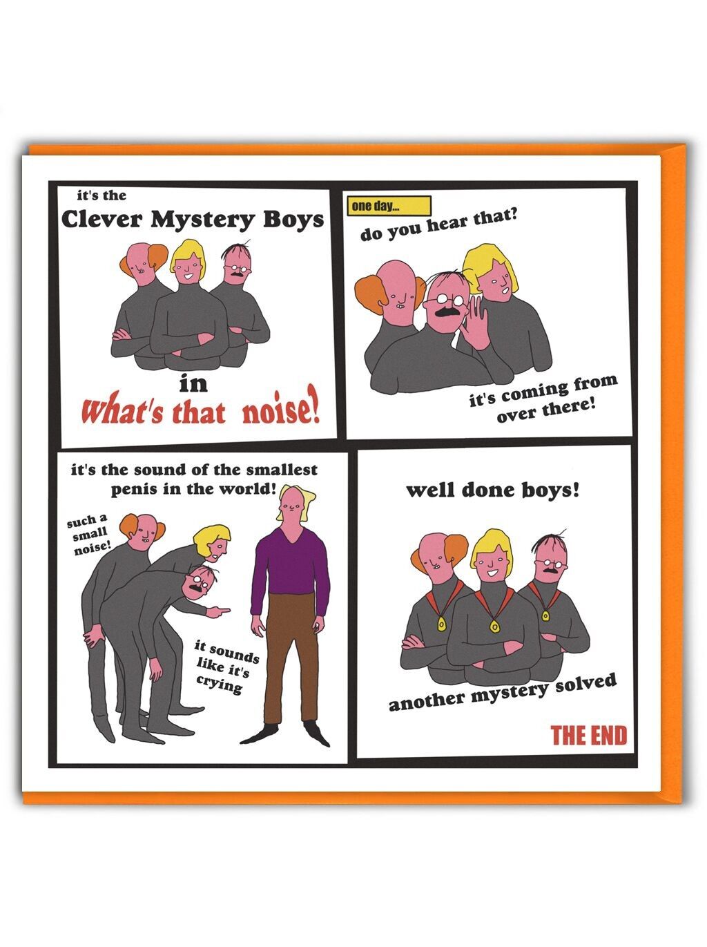 Divertente biglietto di auguri di compleanno - Clever Mystery Boys