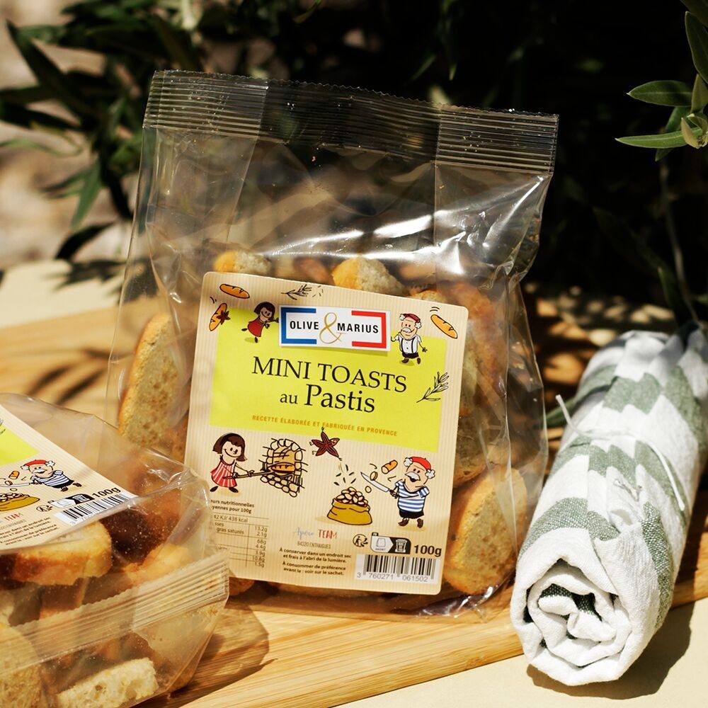 Mini Toasts au pastis