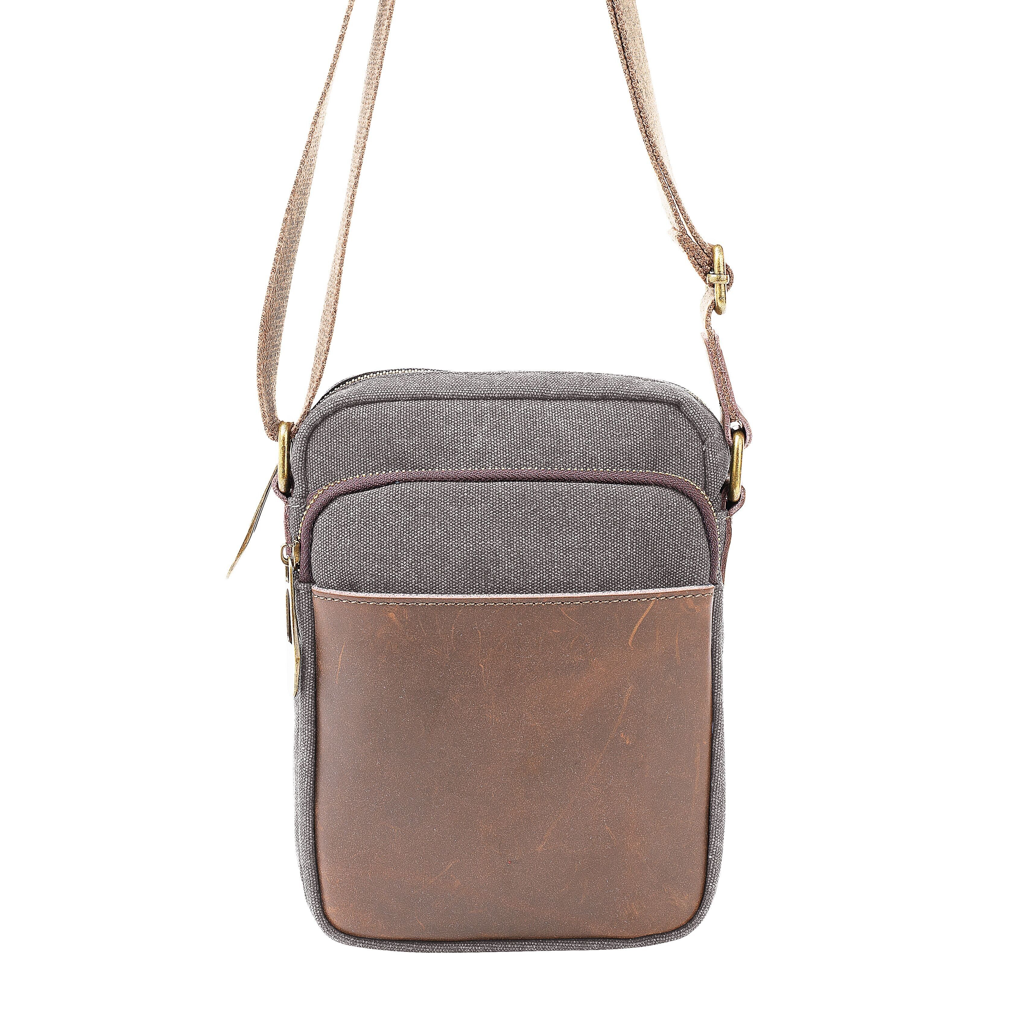 Châtelet - Tasche aus Segeltuch und Leder 85275 grau