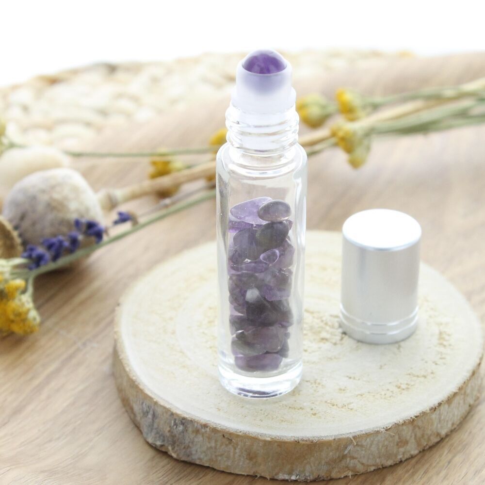 Roll-on for Essential Oils in Amethyst