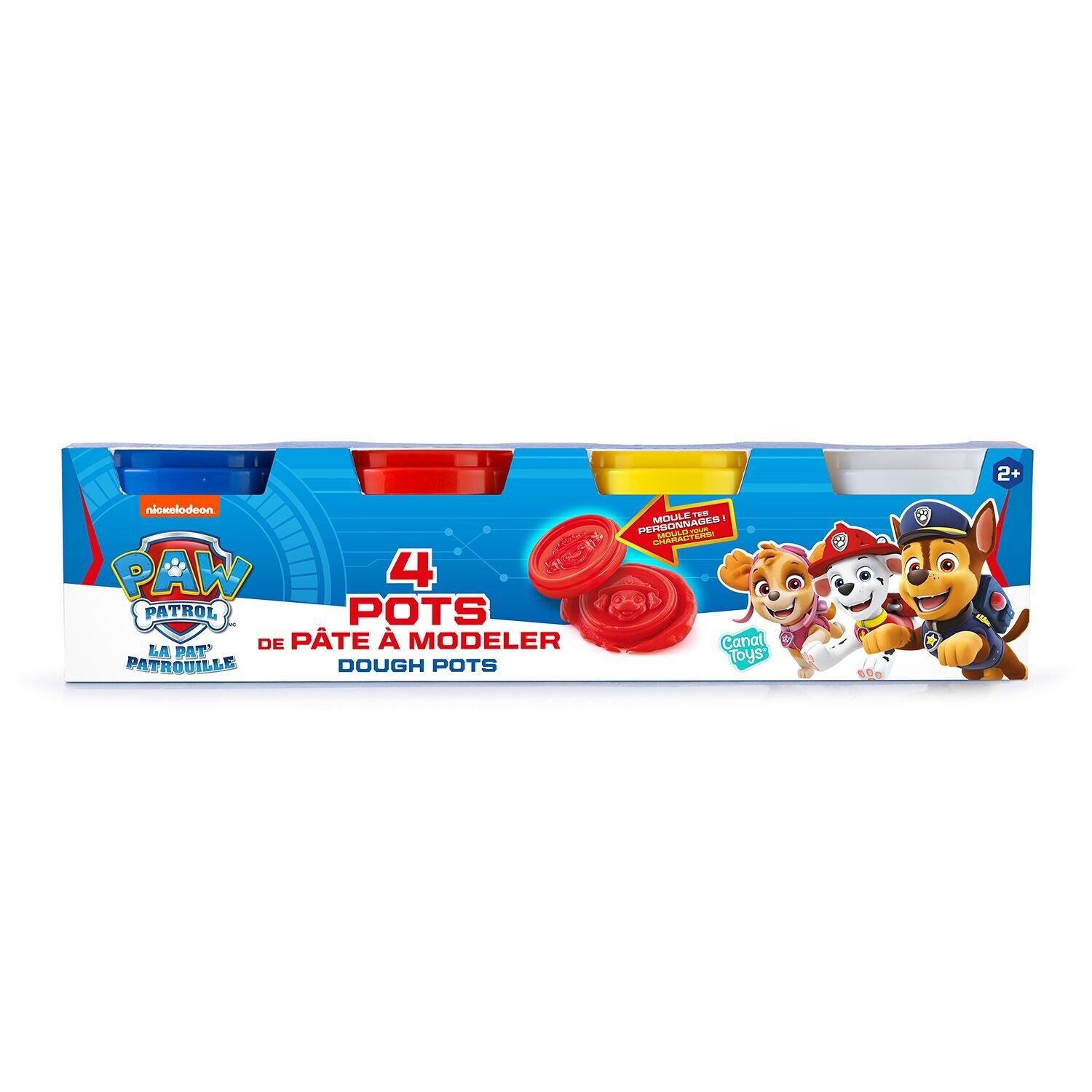 Paw Patrol - 4 vasetti di pasta da modellare