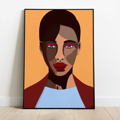 Colorful poster "Angela"