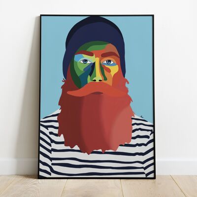 Affiche colorée "Ben"