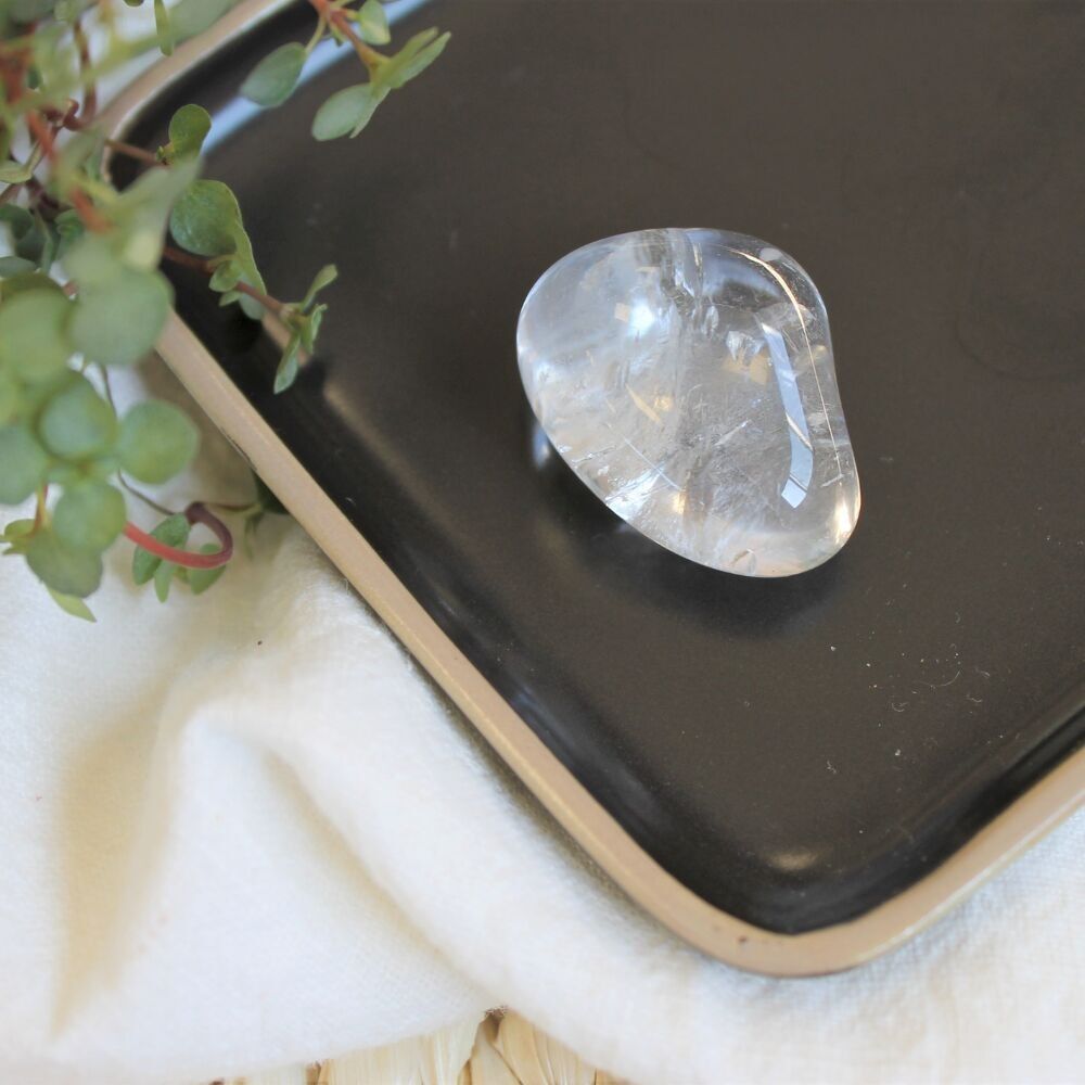 Bergkristall Trommelstein Größe L