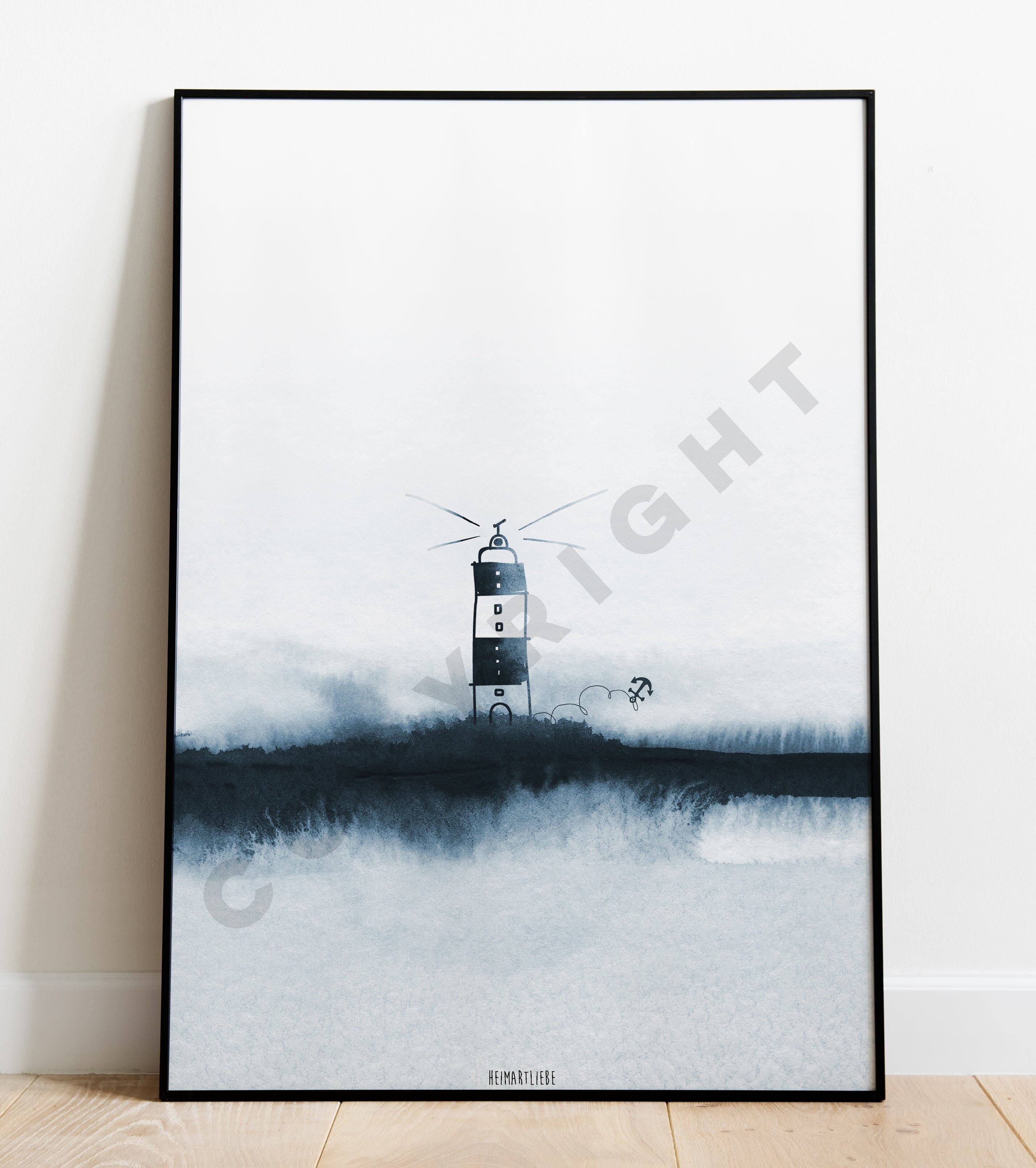 STAMPA - RITRATTO DEL FARO DI SEA LOVE