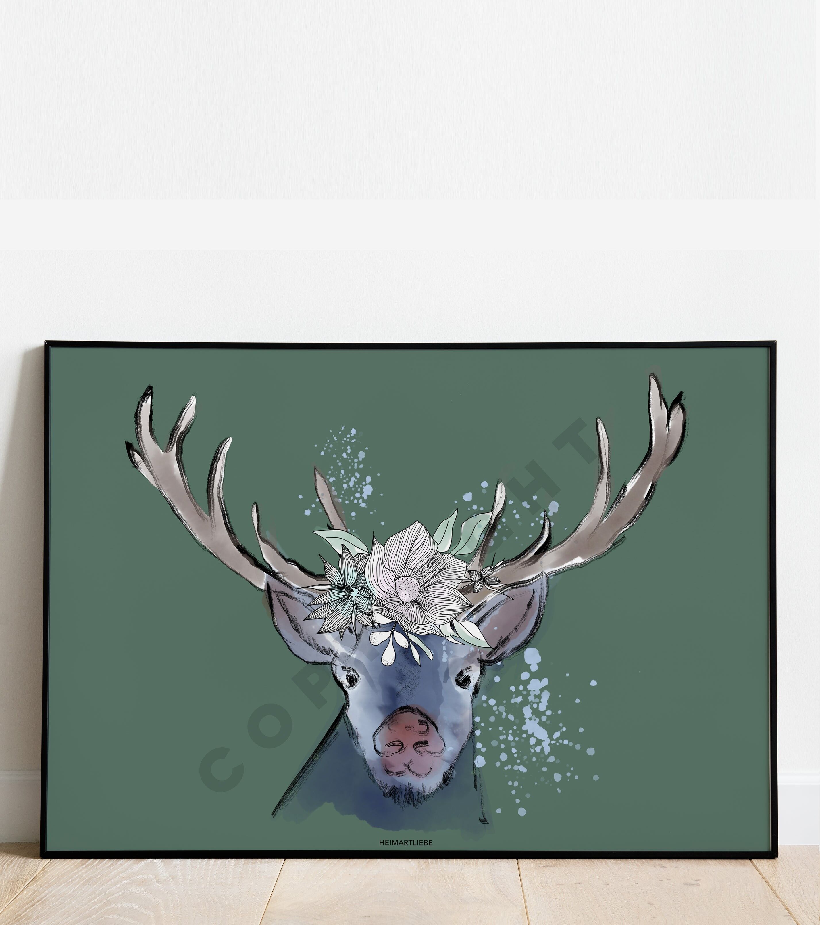 STAMPA - CERVO AMORE MARE