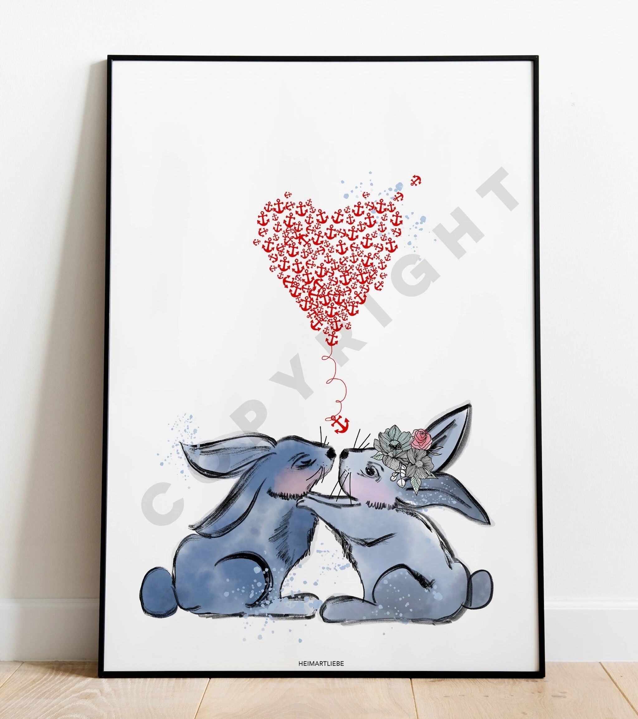 STAMPA - AMORE DEL MARE SEI IL MIO CONIGLIETTO