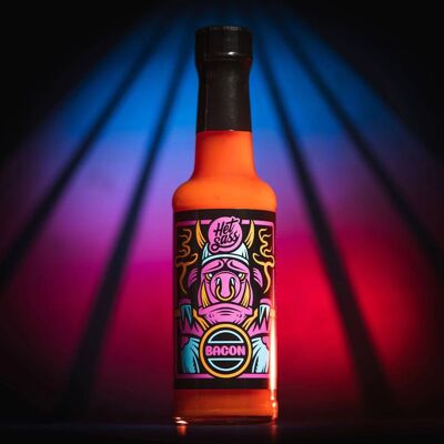 Het Sass: Salsa piccante al gusto di pancetta | 148 ml | Singularity Sauce Co | Vegano