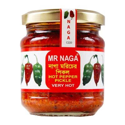 Mr Naga Hot Pepper Pickle | 190g | Pasha Foods | Ricetta autentica del Bangladesh
