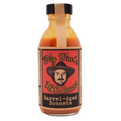Bonnet invecchiati in botte | 150 ml | Salsa piccante Big Jim's | Scotch Bonnet Whisky invecchiato in botte