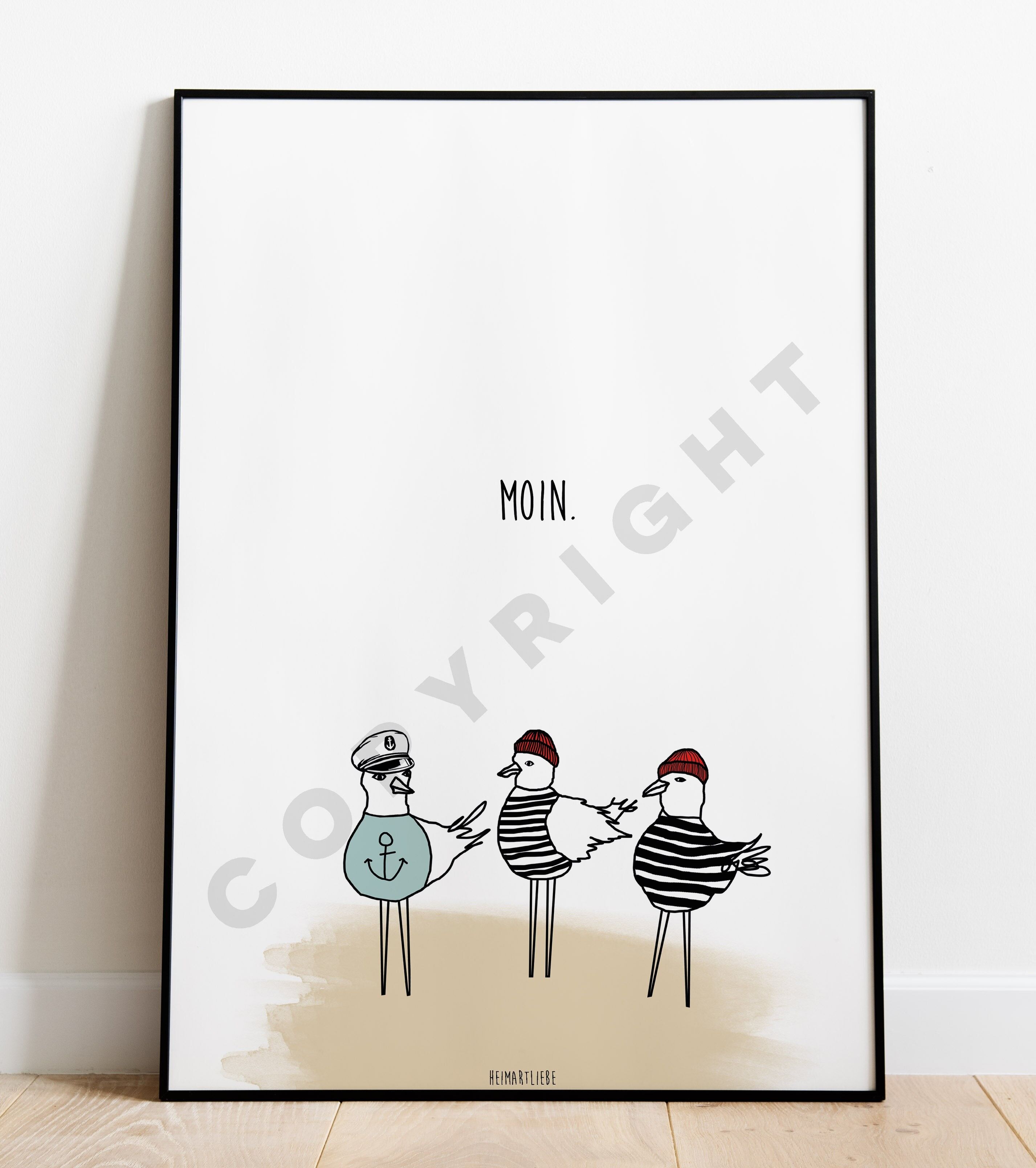 STAMPA - GABBIANI MOIN