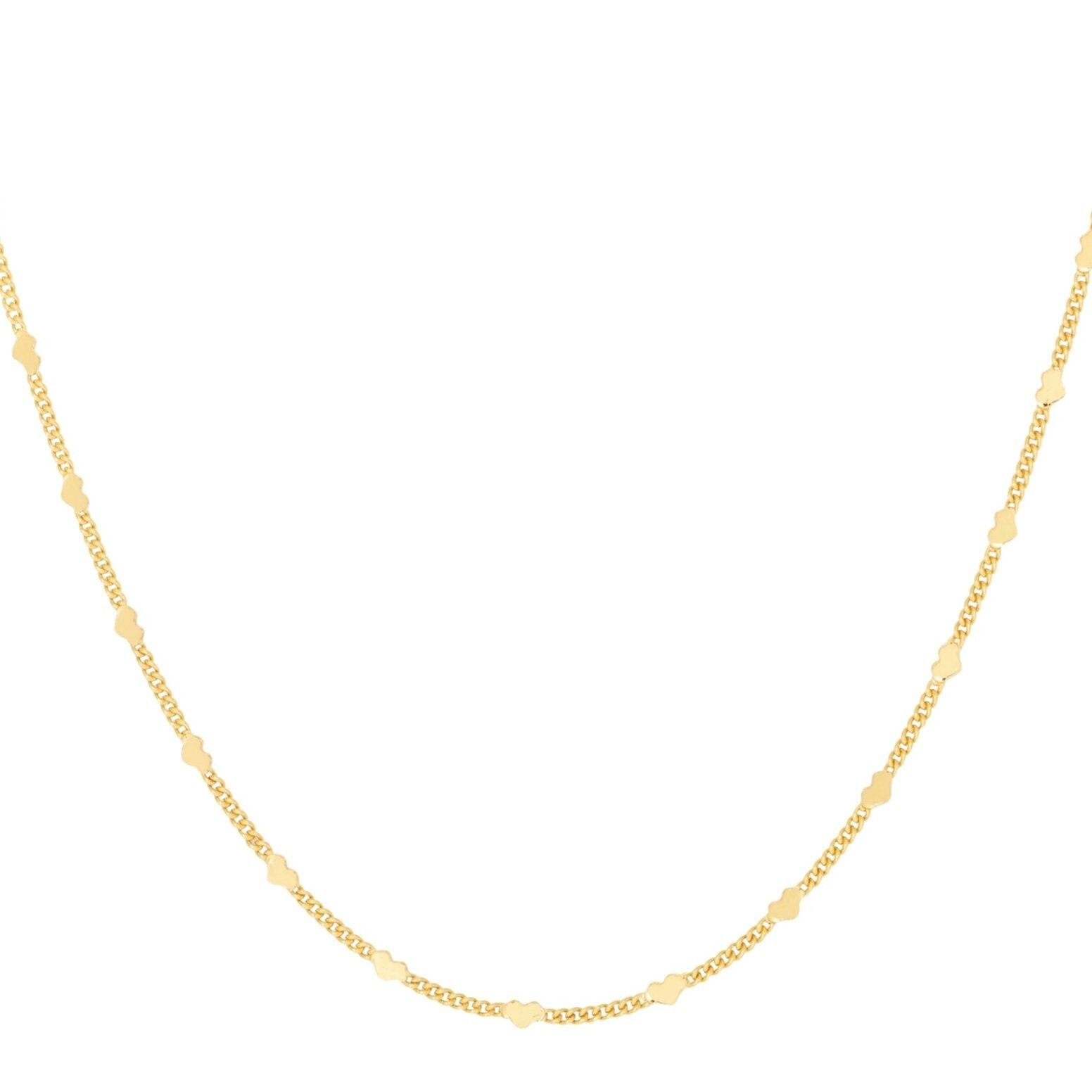 Herz Zierliche Kette Gold
