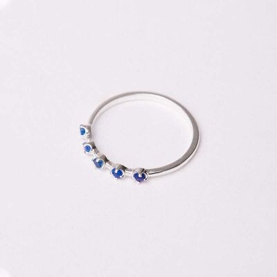 Anillo Larsson Ed. Limitada Azul Lapislazuli Plata